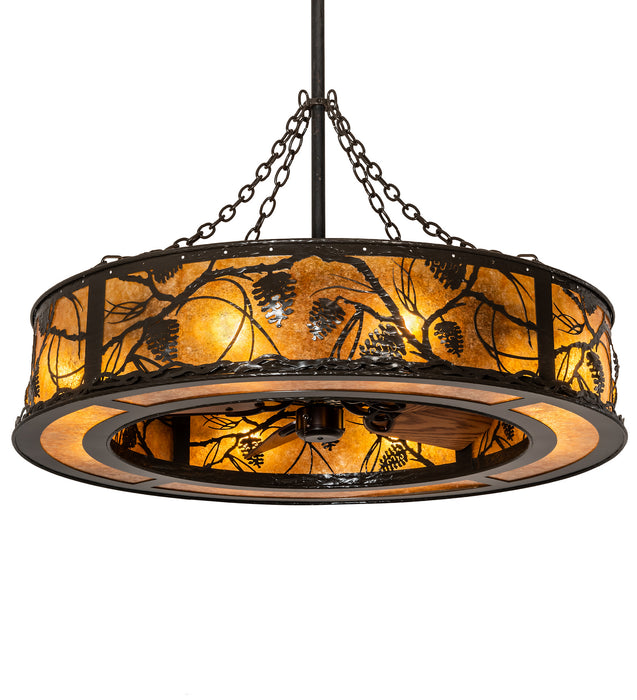 Meyda Tiffany 215528 Eight Light Chandel-Air, Timeless Bronze