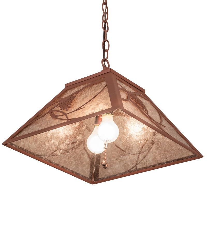 Meyda Tiffany 215594 Two Light Pendant, Rust