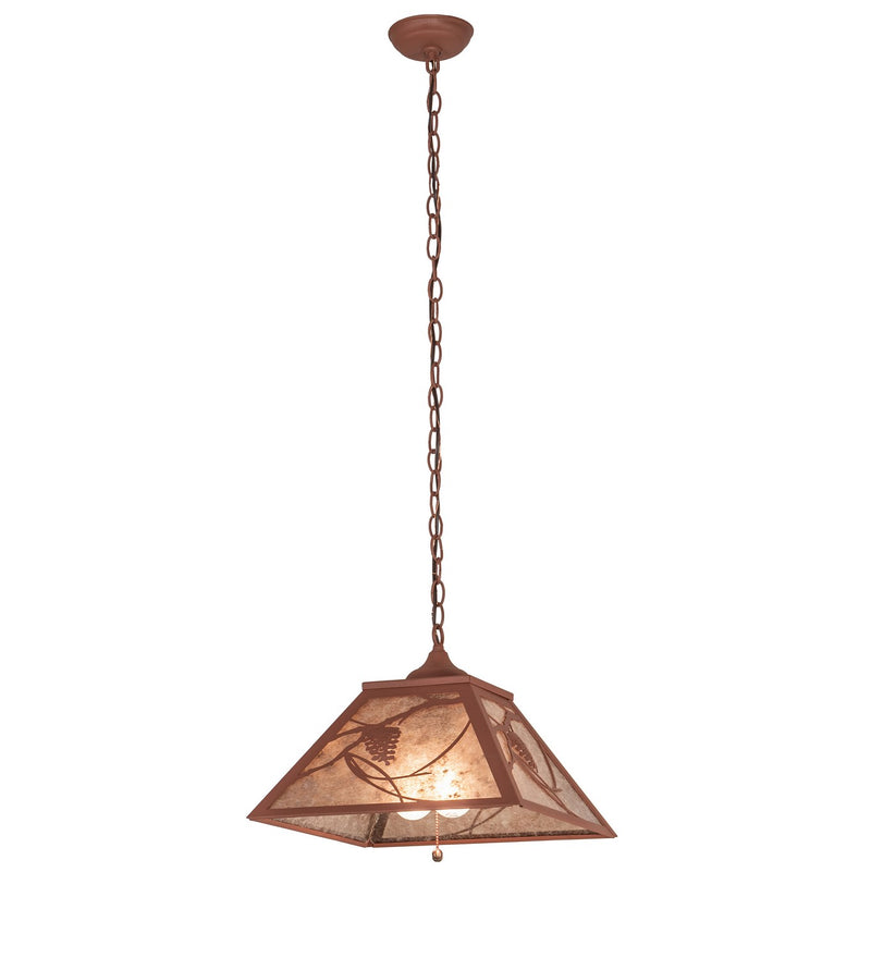 Meyda Tiffany 215594 Two Light Pendant, Rust