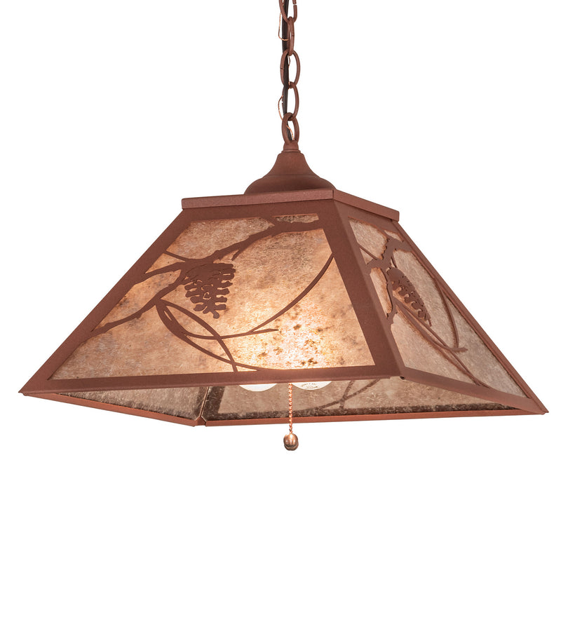 Meyda Tiffany 215594 Two Light Pendant, Rust