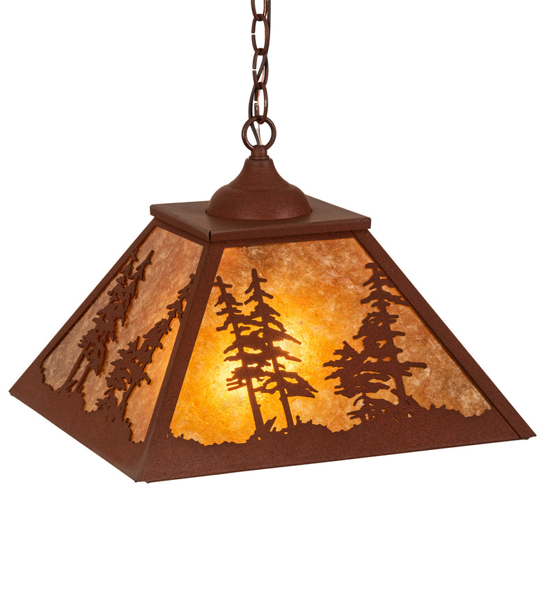 Meyda Tiffany 215761 Two Light Pendant, Red Rust
