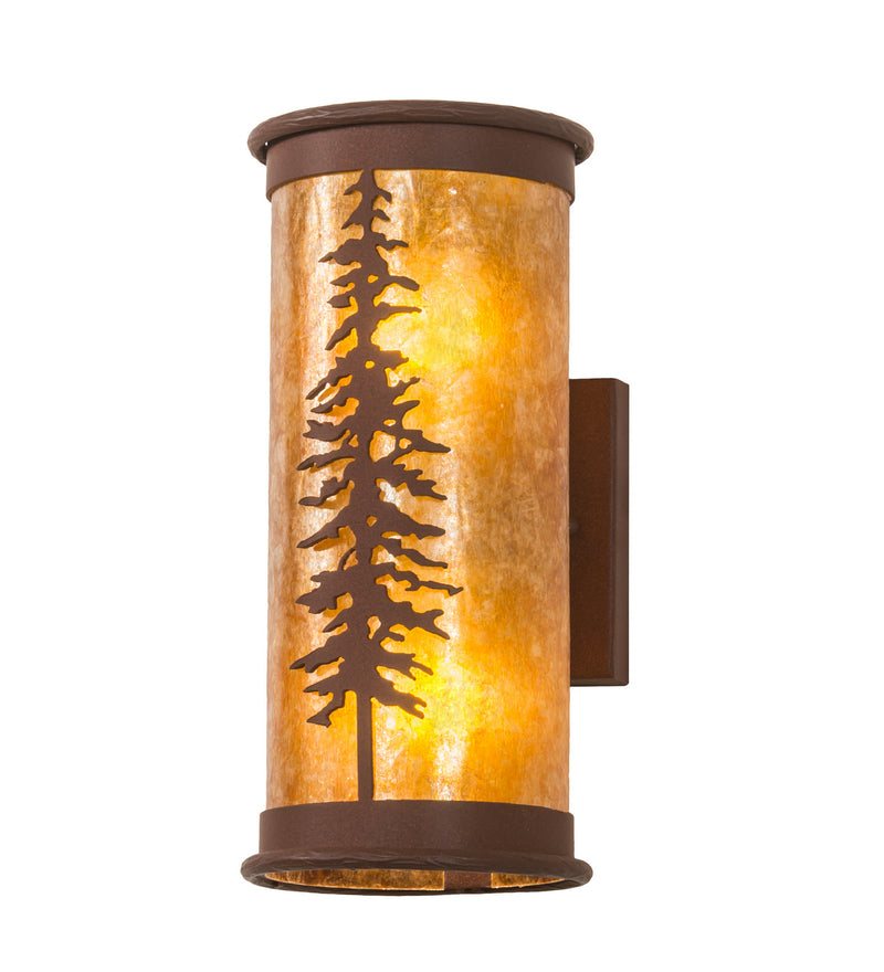 Meyda Tiffany 215764 Two Light Wall Sconce, Red Rust