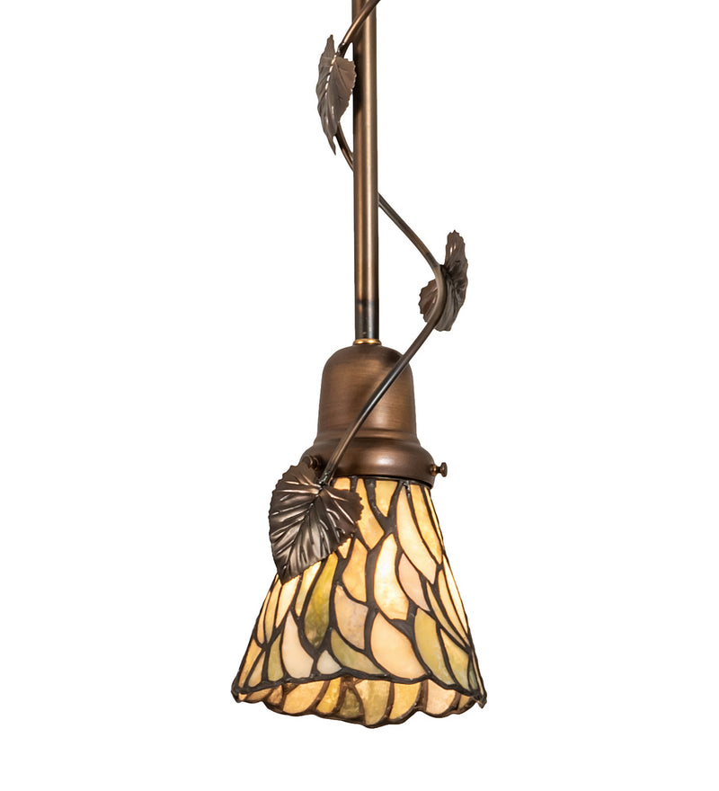 Meyda Tiffany 215923 One Light Pendant, Dark Burnished Antique Copper