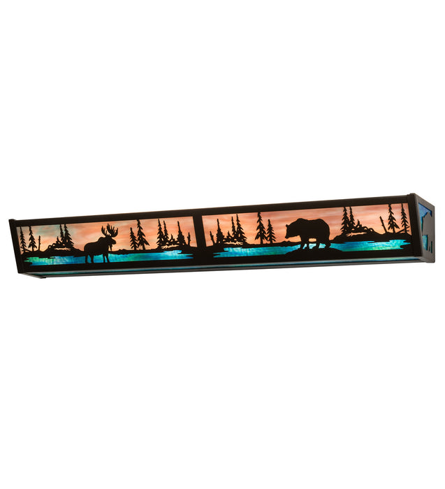 Meyda Tiffany 216073 Six Light Vanity, Timeless Bronze