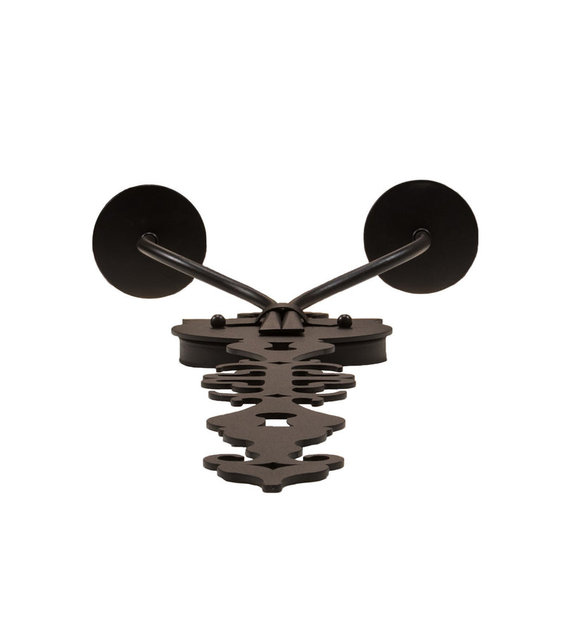 Meyda Tiffany 216226 Two Light Wall Sconce, Old Wrought Iron