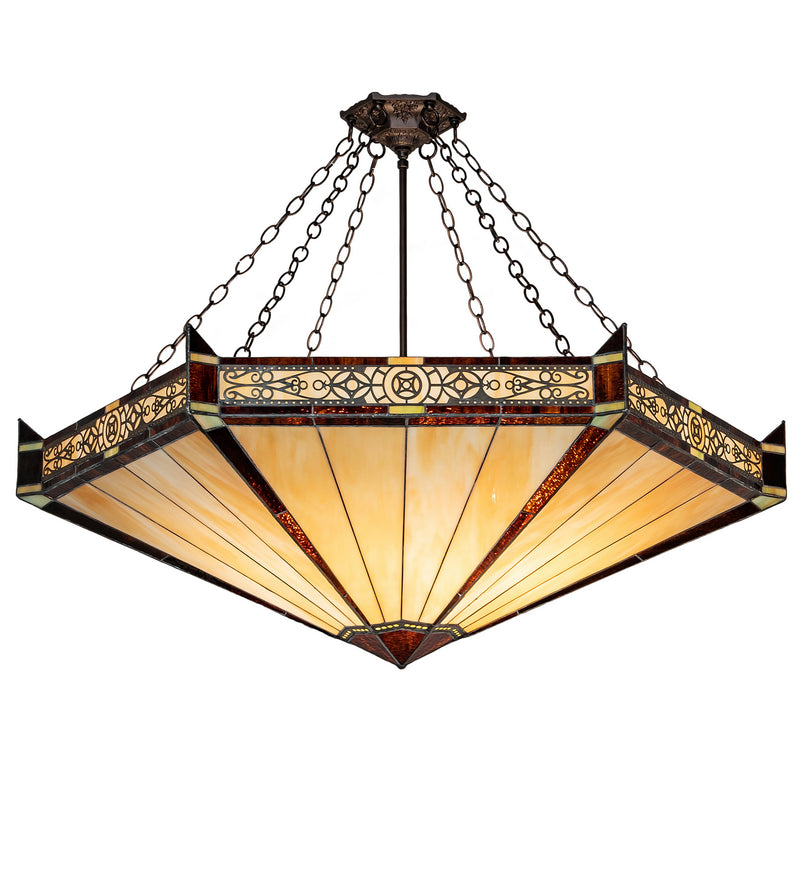 Meyda Tiffany 216503 Six Light Pendant, Mahogany Bronze