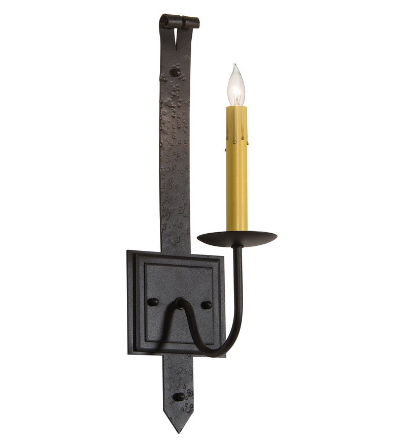 Meyda Tiffany 216599 One Light Wall Sconce, Old Wrought Iron