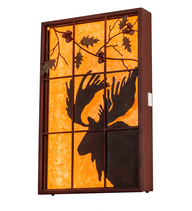 Meyda Tiffany 216919 Window, Red Rust With Hand Paint
