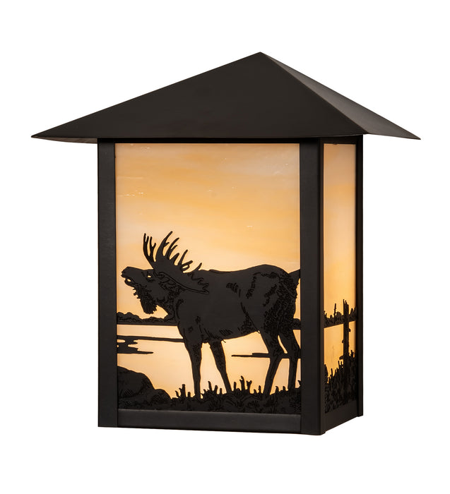 Meyda Tiffany 29593 One Light Wall Sconce, Craftsman Brown