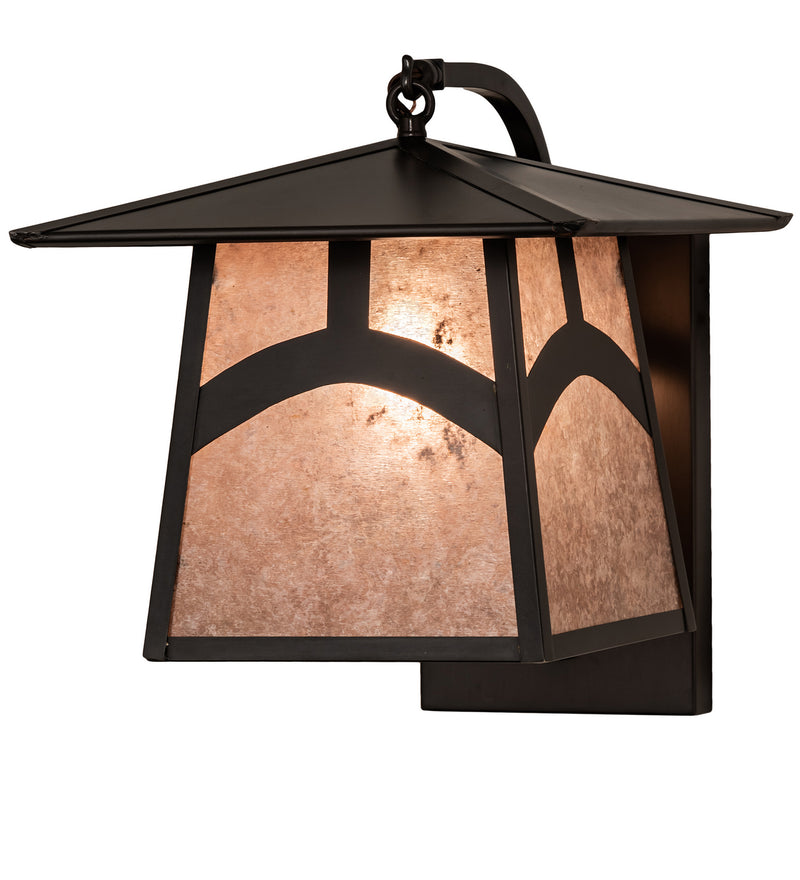 Meyda Tiffany 86834 One Light Wall Sconce, Craftsman Brown
