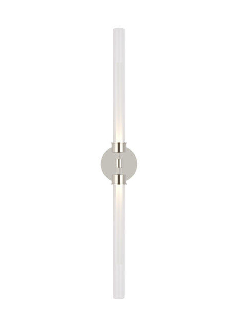 Visual Comfort Modern 700BCLNG2N-LED930 LED Bath, Polished Nickel