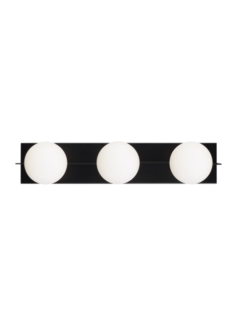 Visual Comfort Modern 700BCOBL3B-LED930 LED Bath, Matte Black