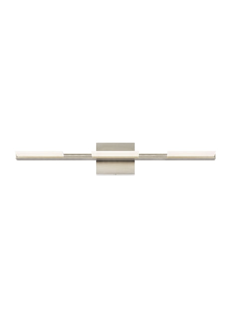 Visual Comfort Modern 700BCTRS3S-LED930 LED Bath, Satin Nickel
