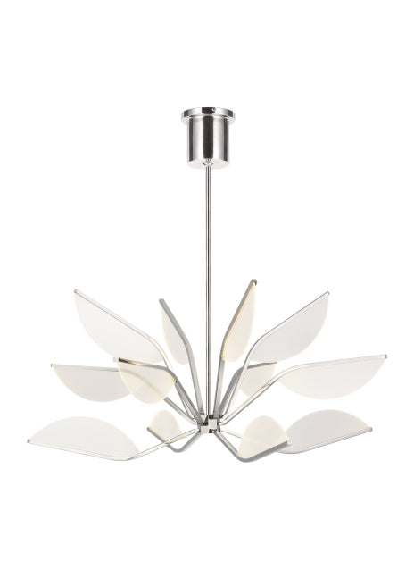 Visual Comfort Modern 700BLT38N-LED930 LED Chandelier, Polished Nickel
