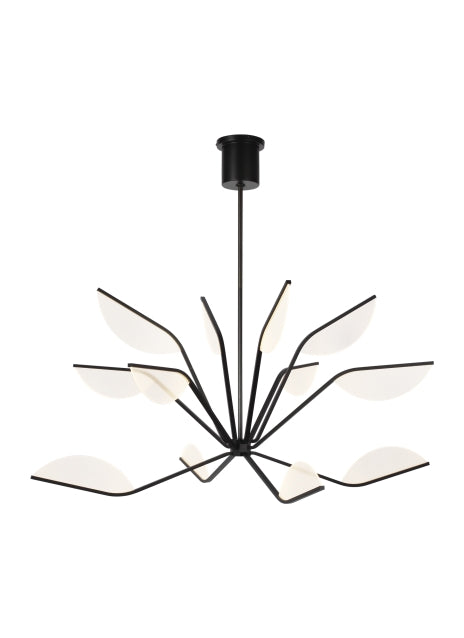 Visual Comfort Modern 700BLT48B-LED930 LED Chandelier, Matte Black