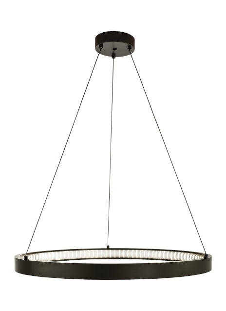 Visual Comfort Modern 700BOD30Z-LED930 LED Chandelier, Antique Bronze