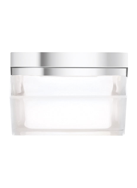Visual Comfort Modern 700BXSC-LED3 LED Flush Mount, Chrome