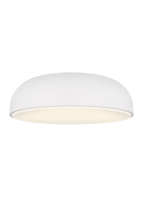 Visual Comfort Modern 700FMKOSA13W-LED930-277 LED Flush Mount, Matte White