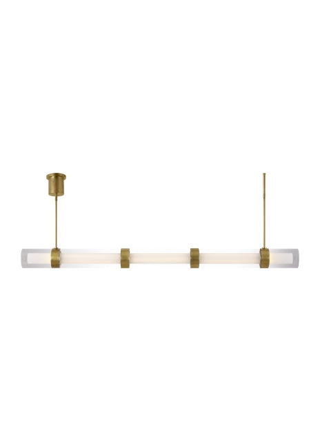 Visual Comfort Modern 700LSWIT5R-LED930 LED Suspension, Aged Brass