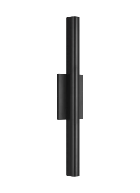 Visual Comfort Modern 700OWCHA93026BUDUNVS LED Outdoor Wall Lantern, Black