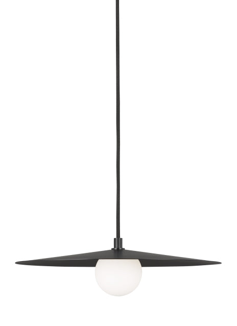 Visual Comfort Modern 700TDPRLB-LED930 LED Pendant, Matte Black