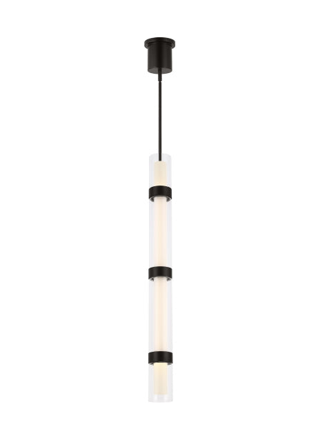 Visual Comfort Modern 700TDWIT4B-LED930 LED Pendant, Black