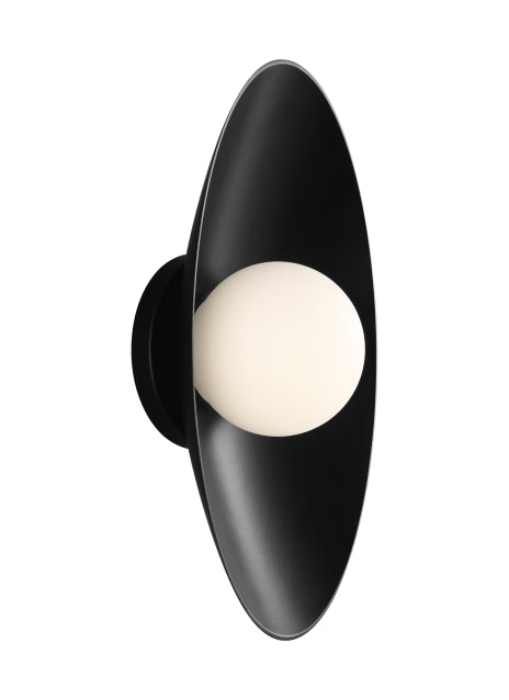 Visual Comfort Modern 700WSJNI13BB-LED930 LED Wall Sconce, Matte Black / Matte Black