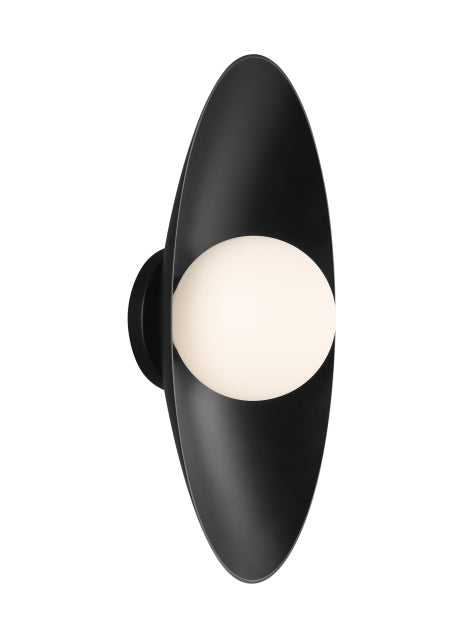 Visual Comfort Modern 700WSJNI16BB-LED930 LED Wall Sconce, Matte Black / Matte Black