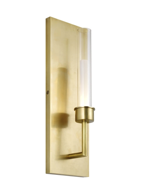 Visual Comfort Modern 700WSLNG1NB-LED930 LED Wall Sconce, Natural Brass