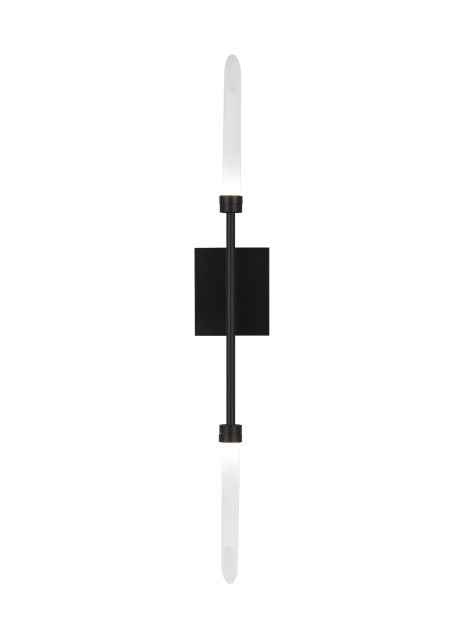 Visual Comfort Modern 700WSSPRB-LED927-277 LED Wall Sconce, Matte Black