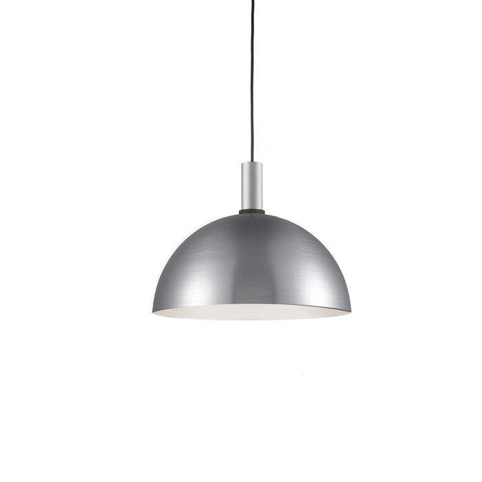 Kuzco Lighting 492316-BN/BK One Light Pendant, Brushed Nickel With Black Detail