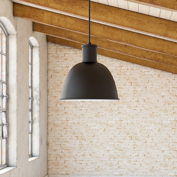 Kuzco Lighting 493513-BK One Light Pendant, Black
