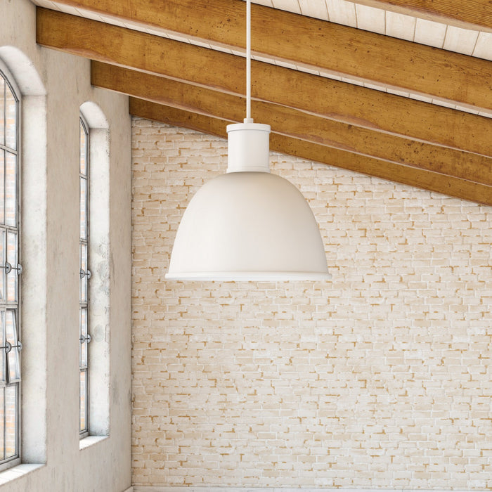 Kuzco Lighting 493513-WH One Light Pendant, White