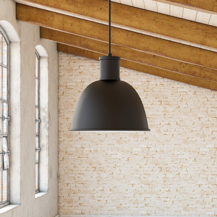 Kuzco Lighting 493516-BK One Light Pendant, Black