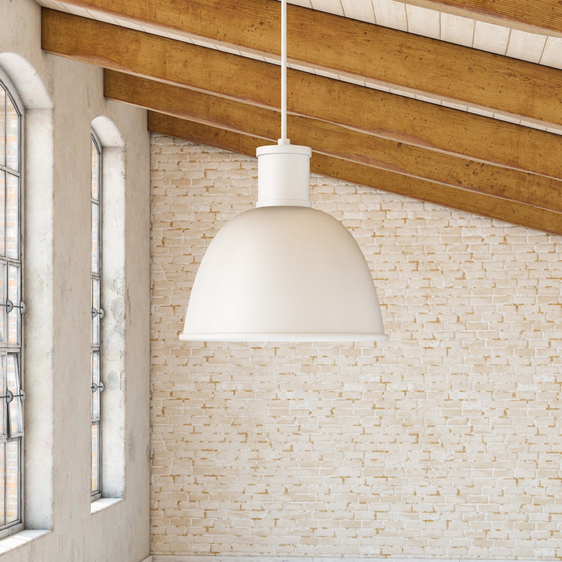 Kuzco Lighting 493516-WH One Light Pendant, White