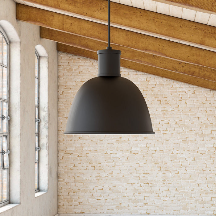 Kuzco Lighting 493522-BK One Light Pendant, Black