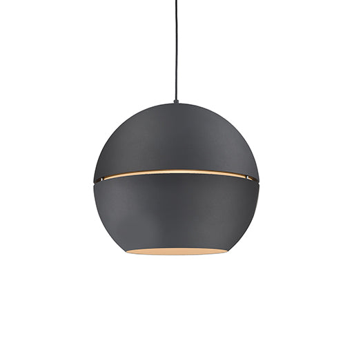 Kuzco Lighting 494024-BK One Light Pendant, Black