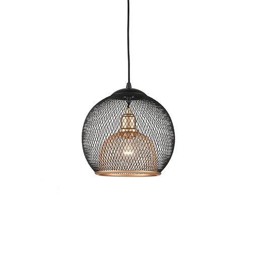 Kuzco Lighting 494412-BK/GD One Light Pendant, Black/Gold