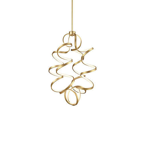 Kuzco Lighting CH93934-AN LED Chandelier, Antique Brass