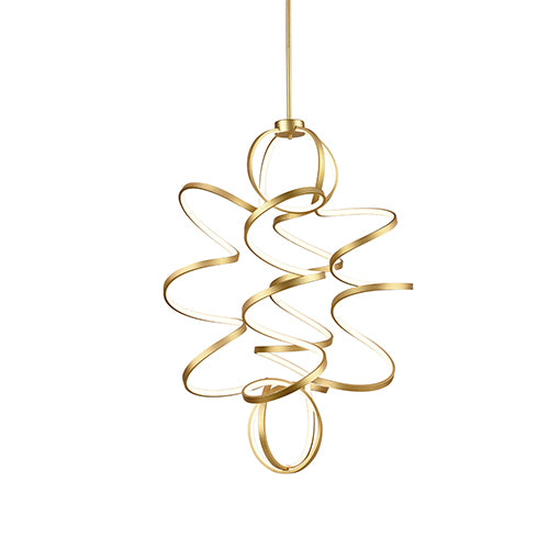 Kuzco Lighting CH93941-AN LED Chandelier, Antique Brass