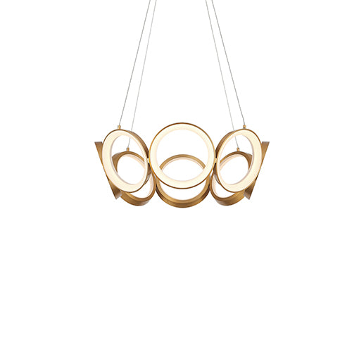 Kuzco Lighting CH94824-AN LED Chandelier, Antique Brass