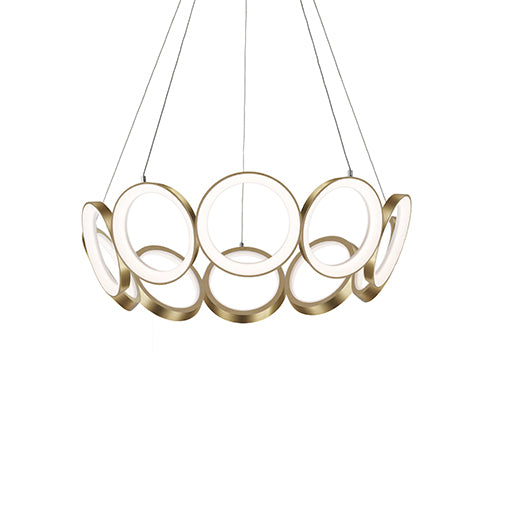 Kuzco Lighting CH94829-AN LED Chandelier, Antique Brass
