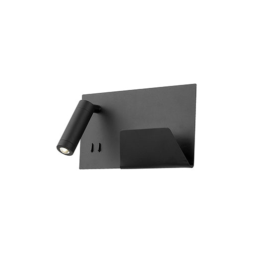 Kuzco Lighting WS16811L-BK LED Wall Sconce, Black