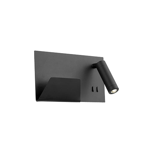 Kuzco Lighting WS16811R-BK LED Wall Sconce, Black