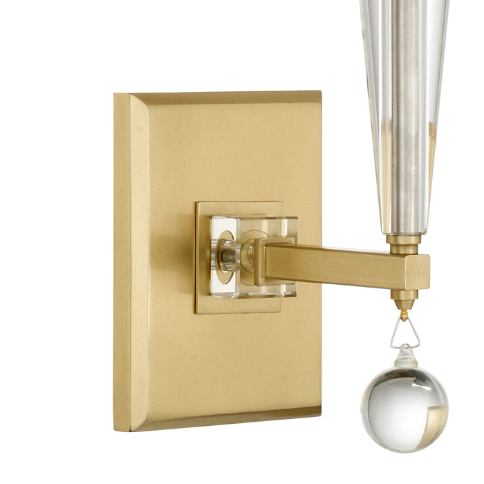 Crystorama 8101-AG One Light Wall Sconce, Aged Brass