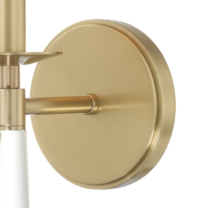 Crystorama 8861-AG One Light Wall Sconce, Aged Brass