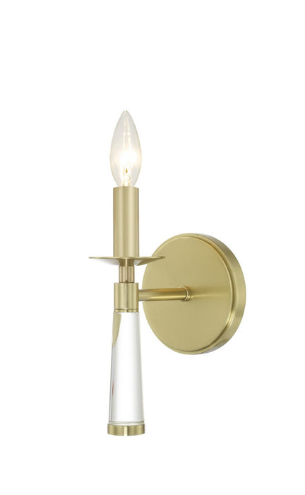 Crystorama 8861-AG One Light Wall Sconce, Aged Brass