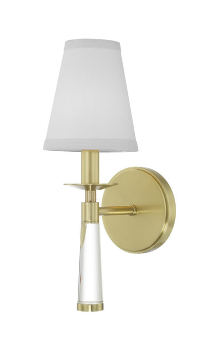Crystorama 8861-AG One Light Wall Sconce, Aged Brass