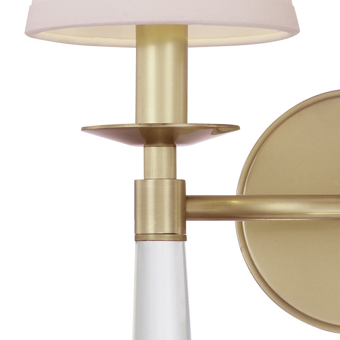 Crystorama 8862-AG Two Light Wall Sconce, Aged Brass