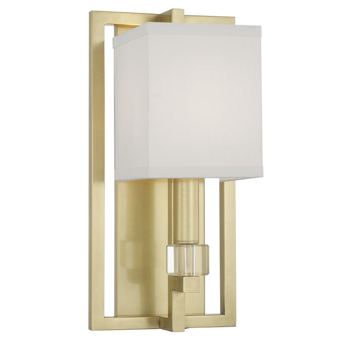 Crystorama 8881-AG One Light Wall Sconce, Aged Brass